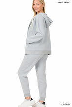 Load image into Gallery viewer, ZIPPER HOODIE SWEAT JACKET & SWEAT PANTS SET