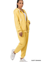 Load image into Gallery viewer, ZIPPER HOODIE SWEAT JACKET & SWEAT PANTS SET