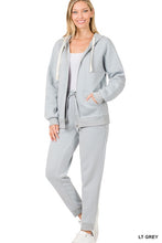 Load image into Gallery viewer, ZIPPER HOODIE SWEAT JACKET & SWEAT PANTS SET