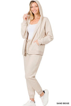 Load image into Gallery viewer, ZIPPER HOODIE SWEAT JACKET & SWEAT PANTS SET