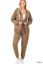 Load image into Gallery viewer, ZIPPER HOODIE SWEAT JACKET & SWEAT PANTS SET