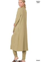 Load image into Gallery viewer, FRENCH TERRY JUMPSUIT & CARDIGAN SET