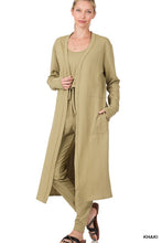 Load image into Gallery viewer, FRENCH TERRY JUMPSUIT & CARDIGAN SET