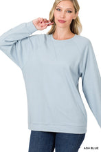 Load image into Gallery viewer, COTTON RAGLAN SLEEVE ROUND NECK PULLOVER
