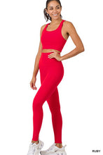 Load image into Gallery viewer, ATHLETIC RACERBACK TANK TOP &amp; LEGGINGS SET
