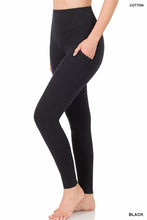 Load image into Gallery viewer, BETTER COTTON WIDE WAISTBAND POCKET LEGGINGS
