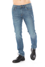 Load image into Gallery viewer, DISTRESSED SLIM TAPER DENIM JEANS
