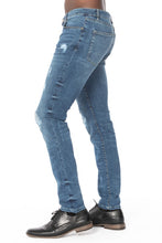 Load image into Gallery viewer, DISTRESSED RIP SLIM TAPER DENIM JEANS
