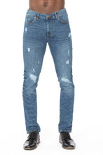 Load image into Gallery viewer, DISTRESSED RIP SLIM TAPER DENIM JEANS
