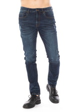 Load image into Gallery viewer, DISTRESSED SLIM TAPER DENIM JEANS
