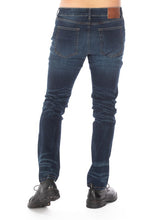 Load image into Gallery viewer, DISTRESSED SLIM TAPER DENIM JEANS
