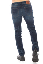 Load image into Gallery viewer, DISTRESSED SLIM TAPER DENIM JEANS
