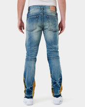 Load image into Gallery viewer, HEAVY RIP &amp; REPAIR SLIM STRAIGHT DENIM
