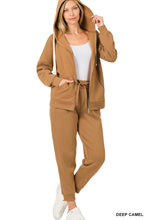 Load image into Gallery viewer, ZIPPER HOODIE SWEAT JACKET &amp; SWEAT PANTS SET
