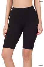 Load image into Gallery viewer, SEAMLESS RIBBED HIGH WAIST BIKER SHORTS
