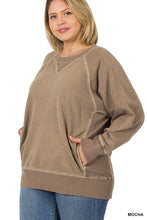 Load image into Gallery viewer, PLUS PIGMENT DYED FRENCH TERRY PULLOVER
